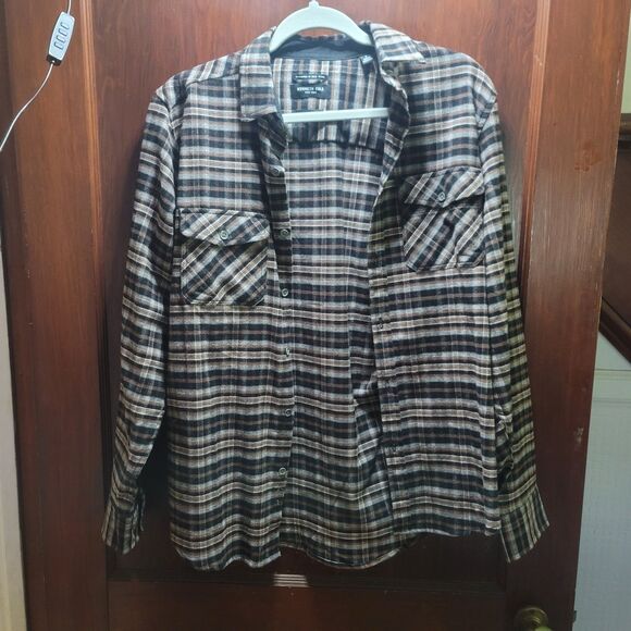 Kenneth Cole New York Slim Fit Long-Sleeve Plaid Shirt Size US S - Picture 1 of 3